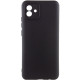 Чохол Silicone Cover Lakshmi Full Camera (A) для Samsung Galaxy A04 Чорний / Black - фото