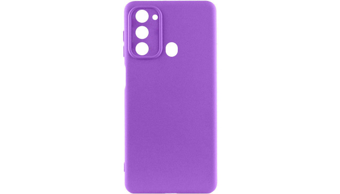 Чохол Silicone Cover Lakshmi Full Camera (A) для Tecno Spark Go 2022 (KG5m) Фіолетовий / Purple - фото