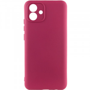 Чохол Silicone Cover Lakshmi Full Camera (A) для Samsung Galaxy A04e Бордовий / Marsala