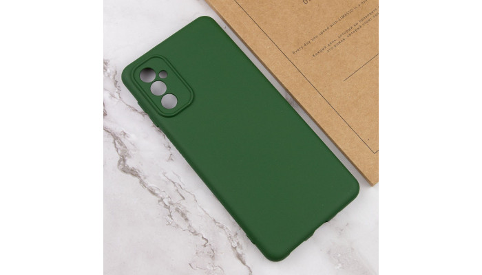 Чохол Silicone Cover Lakshmi Full Camera (A) для Samsung Galaxy A34 5G Зелений / Dark green - фото