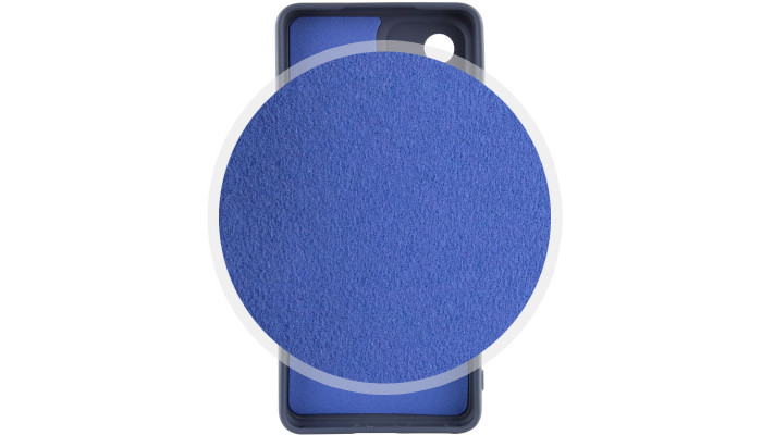 Чехол Silicone Cover Lakshmi Full Camera (A) для Samsung Galaxy A34 5G Синий / Midnight Blue - фото