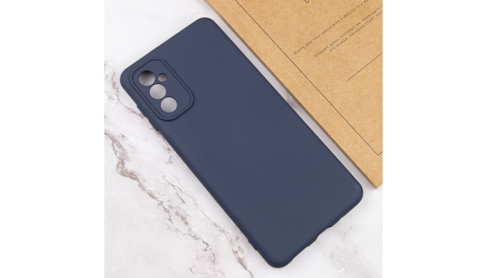 Чехол Silicone Cover Lakshmi Full Camera (A) для Samsung Galaxy A34 5G Синий / Midnight Blue - фото