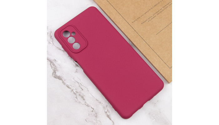 Чехол Silicone Cover Lakshmi Full Camera (A) для Samsung Galaxy A14 4G/5G Бордовый / Marsala - фото