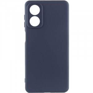 Чохол Silicone Cover Lakshmi Full Camera (A) для Oppo A17 Синій / Midnight Blue