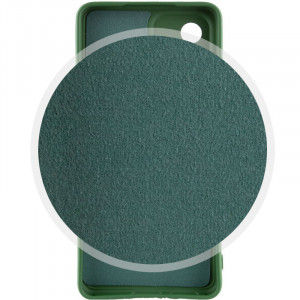 Чехол Silicone Cover Lakshmi Full Camera (A) для Xiaomi Redmi 12C Зеленый / Dark green