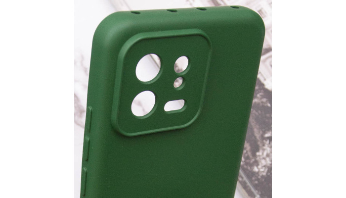 Чехол Silicone Cover Lakshmi Full Camera (A) для Xiaomi 13 Зеленый / Dark green - фото