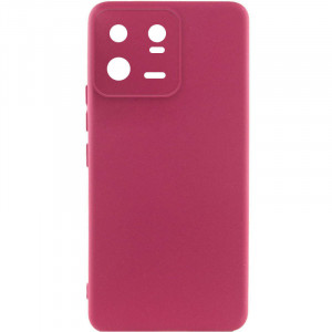 Чохол Silicone Cover Lakshmi Full Camera (A) для Xiaomi 13 Pro Бордовий / Marsala