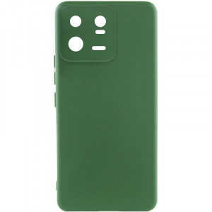 Чохол Silicone Cover Lakshmi Full Camera (A) для Xiaomi 13 Pro Зелений / Dark green