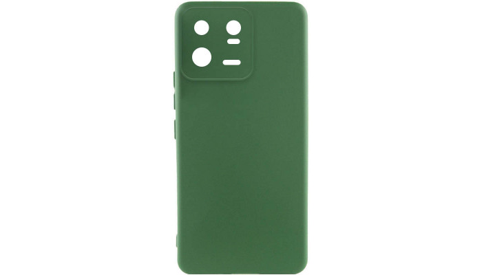 Чохол Silicone Cover Lakshmi Full Camera (A) для Xiaomi 13 Pro Зелений / Dark green - фото