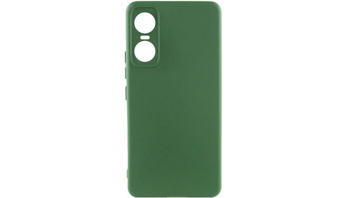 Чохол Silicone Cover Lakshmi Full Camera (A) для Tecno Pop 6 Pro Зелений / Dark green - фото