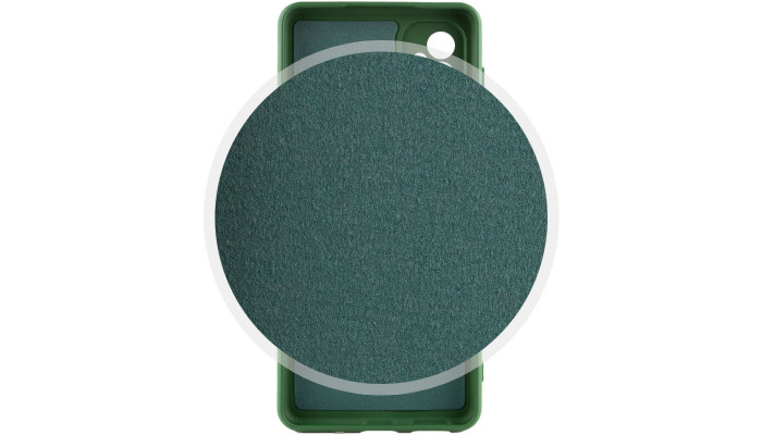 Чохол Silicone Cover Lakshmi Full Camera (A) для Samsung Galaxy A24 4G Зелений / Dark green - фото