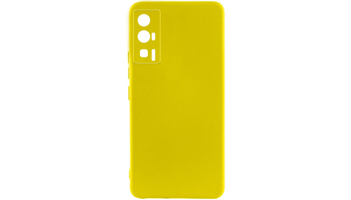 Чехол Silicone Cover Lakshmi Full Camera (A) для Xiaomi Poco F5 Pro Желтый / Flash - фото
