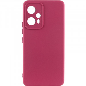 Чохол Silicone Cover Lakshmi Full Camera (A) для Xiaomi Poco F5 / Note 12 Turbo Бордовий / Marsala