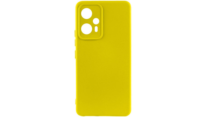Чехол Silicone Cover Lakshmi Full Camera (A) для Xiaomi Poco F5 / Note 12 Turbo Желтый / Flash - фото