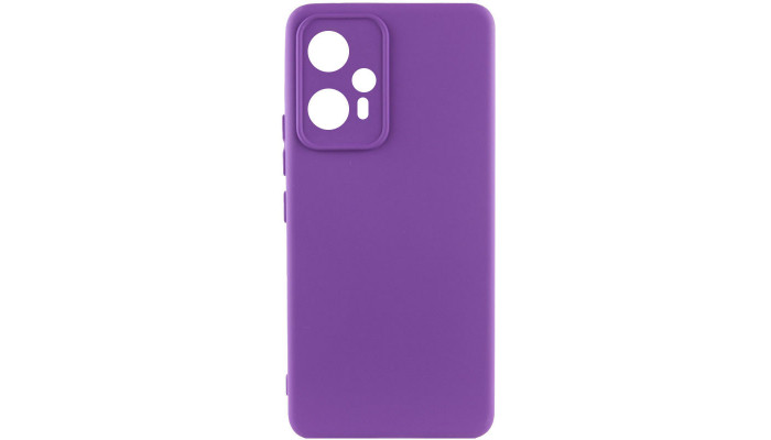 Чехол Silicone Cover Lakshmi Full Camera (A) для Xiaomi Poco F5 / Note 12 Turbo Фиолетовый / Purple - фото