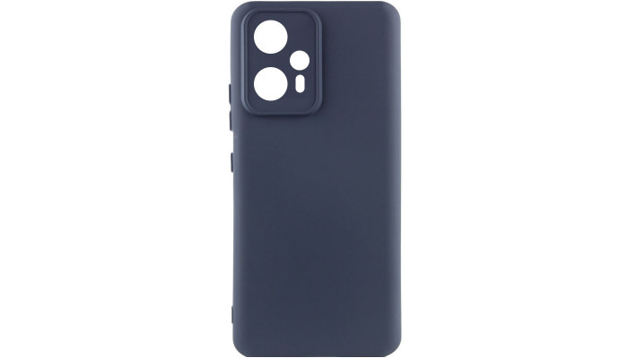 Чехол Silicone Cover Lakshmi Full Camera (A) для Xiaomi Redmi Note 12T Pro Синий / Midnight Blue - фото