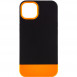 Чехол TPU+PC Bichromatic для Apple iPhone 12 Pro / 12 (6.1") Black / Orange