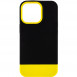 Чехол TPU+PC Bichromatic для Apple iPhone 13 Pro Max (6.7") Black / Yellow