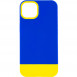 Чохол TPU+PC Bichromatic для Apple iPhone 13 (6.1") Navy Blue / Yellow