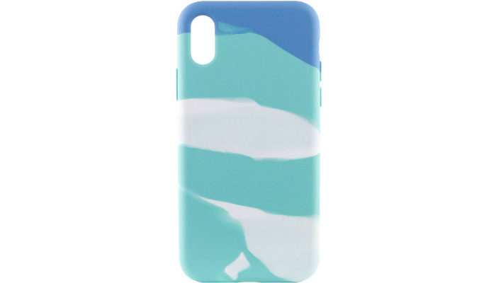 Чехол Silicone case full Aquarelle для Apple iPhone XR (6.1