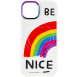TPU+PC чехол Funny pictures with MagSafe для Apple iPhone 13 (6.1") Be Nice