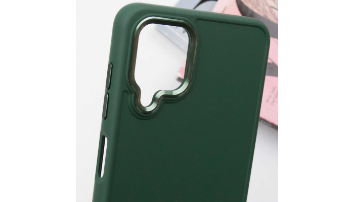 TPU чохол Bonbon Metal Style для Samsung Galaxy A12 Зелений / Army green - фото