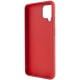 TPU чехол Bonbon Metal Style для Samsung Galaxy A12 Красный / Red - фото