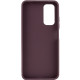 TPU чохол Bonbon Metal Style для Samsung Galaxy A52 4G / A52 5G / A52s Бордовий / Plum - фото