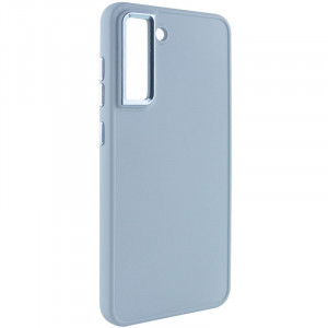 TPU чохол Bonbon Metal Style для Samsung Galaxy S21 FE Блакитний / Mist blue