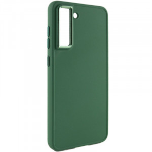 TPU чохол Bonbon Metal Style для Samsung Galaxy S21 FE Зелений / Army green