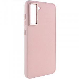 TPU чехол Bonbon Metal Style для Samsung Galaxy S21 FE Розовый / Light pink