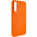 TPU чехол Bonbon Metal Style для Samsung Galaxy S21 FE Оранжевый / Papaya