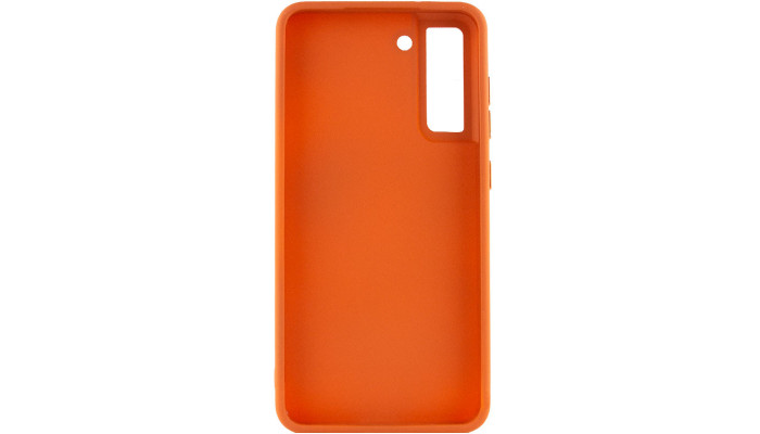 TPU чехол Bonbon Metal Style для Samsung Galaxy S21 FE Оранжевый / Papaya - фото