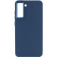 TPU чехол Bonbon Metal Style для Samsung Galaxy S21 FE Синий / Cosmos blue - фото