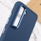 TPU чохол Bonbon Metal Style для Samsung Galaxy S21 FE Синій / Cosmos blue - фото