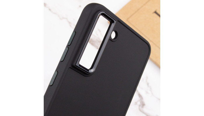 TPU чохол Bonbon Metal Style для Samsung Galaxy S21 FE Чорний / Black - фото