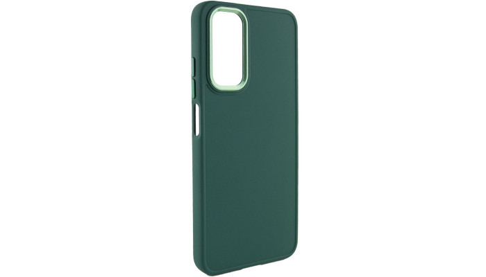 TPU чехол Bonbon Metal Style для Samsung Galaxy A13 4G Зеленый / Army green - фото