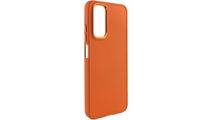 TPU чехол Bonbon Metal Style для Samsung Galaxy A13 4G Оранжевый / Papaya - фото