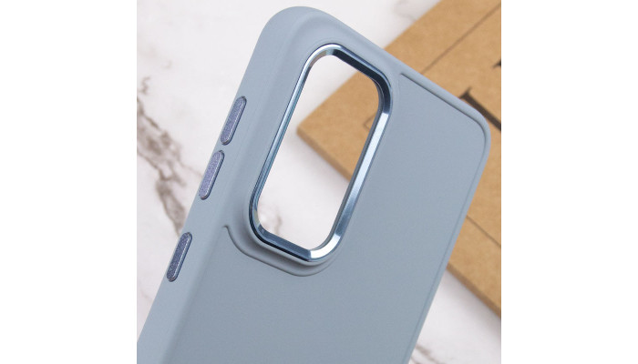 TPU чехол Bonbon Metal Style для Samsung Galaxy A53 5G Голубой / Mist blue - фото