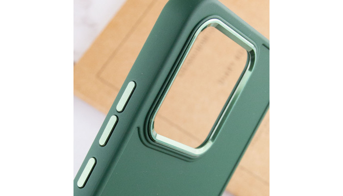 TPU чехол Bonbon Metal Style для Xiaomi Redmi 10C Зеленый / Pine green - фото