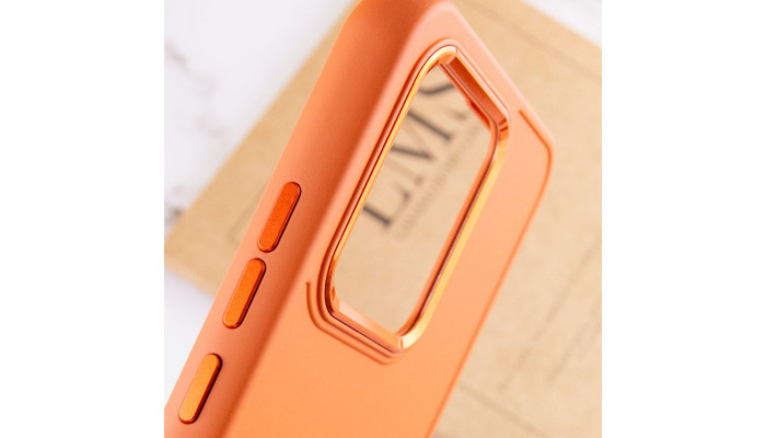 TPU чохол Bonbon Metal Style для Xiaomi Redmi 10C Помаранчевий / Papaya - фото