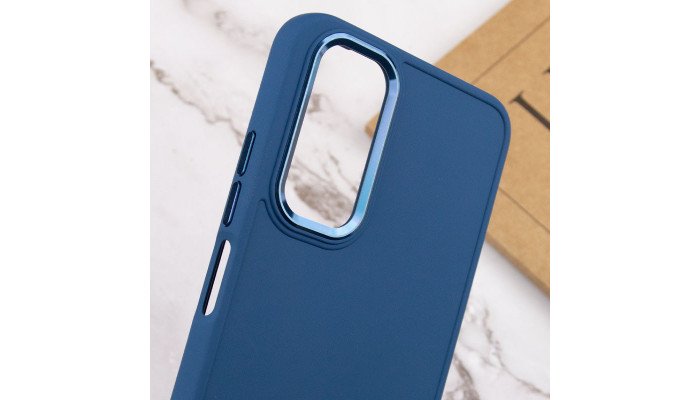 TPU чехол Bonbon Metal Style для Samsung Galaxy A23 4G Синий / Denim Blue - фото