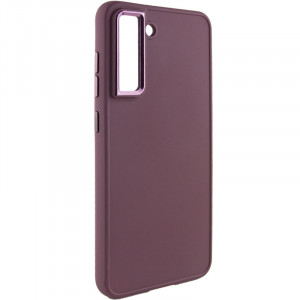 TPU чохол Bonbon Metal Style для Samsung Galaxy S23 Бордовий / Plum