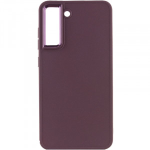 TPU чехол Bonbon Metal Style для Samsung Galaxy S23 Бордовый / Plum