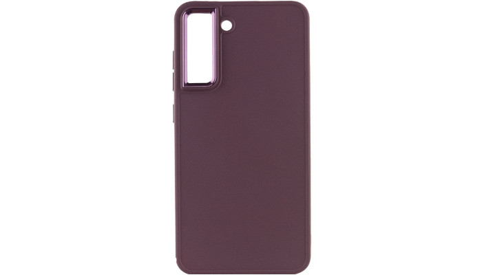 TPU чехол Bonbon Metal Style для Samsung Galaxy S23 Бордовый / Plum - фото