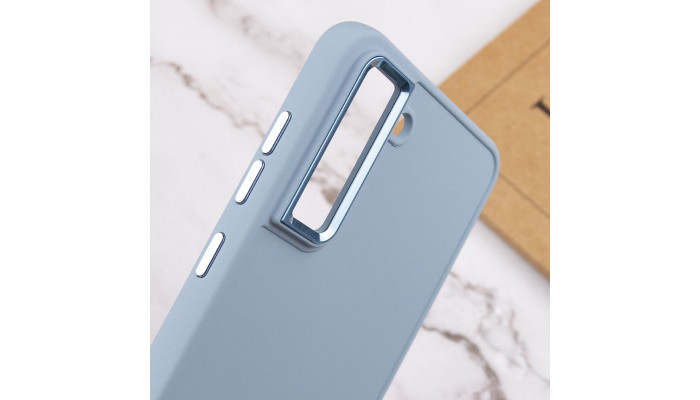TPU чохол Bonbon Metal Style для Samsung Galaxy S23 Блакитний / Mist blue - фото
