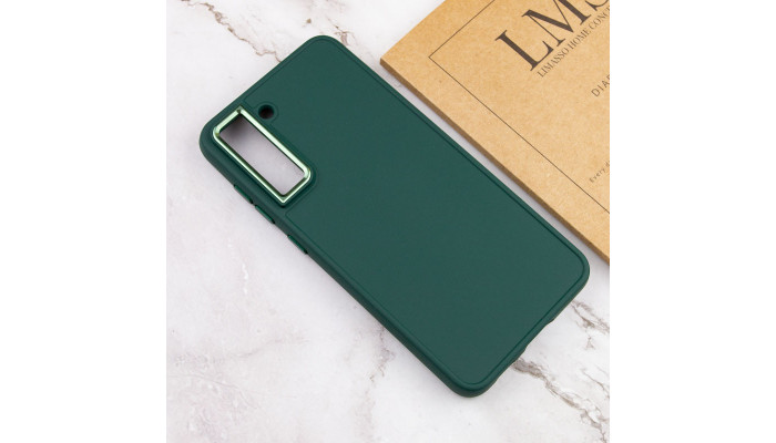 TPU чехол Bonbon Metal Style для Samsung Galaxy S23 Зеленый / Pine green - фото