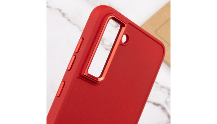 TPU чехол Bonbon Metal Style для Samsung Galaxy S23 Красный / Red - фото