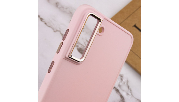 TPU чехол Bonbon Metal Style для Samsung Galaxy S23 Розовый / Light pink - фото