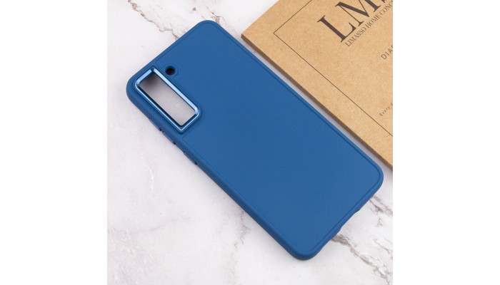 TPU чехол Bonbon Metal Style для Samsung Galaxy S23 Синий / Denim Blue - фото